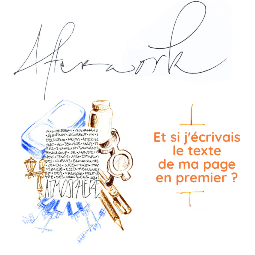 Et si j’écrivais le texte de ma page en premier ? (Cours en vidéo différée)