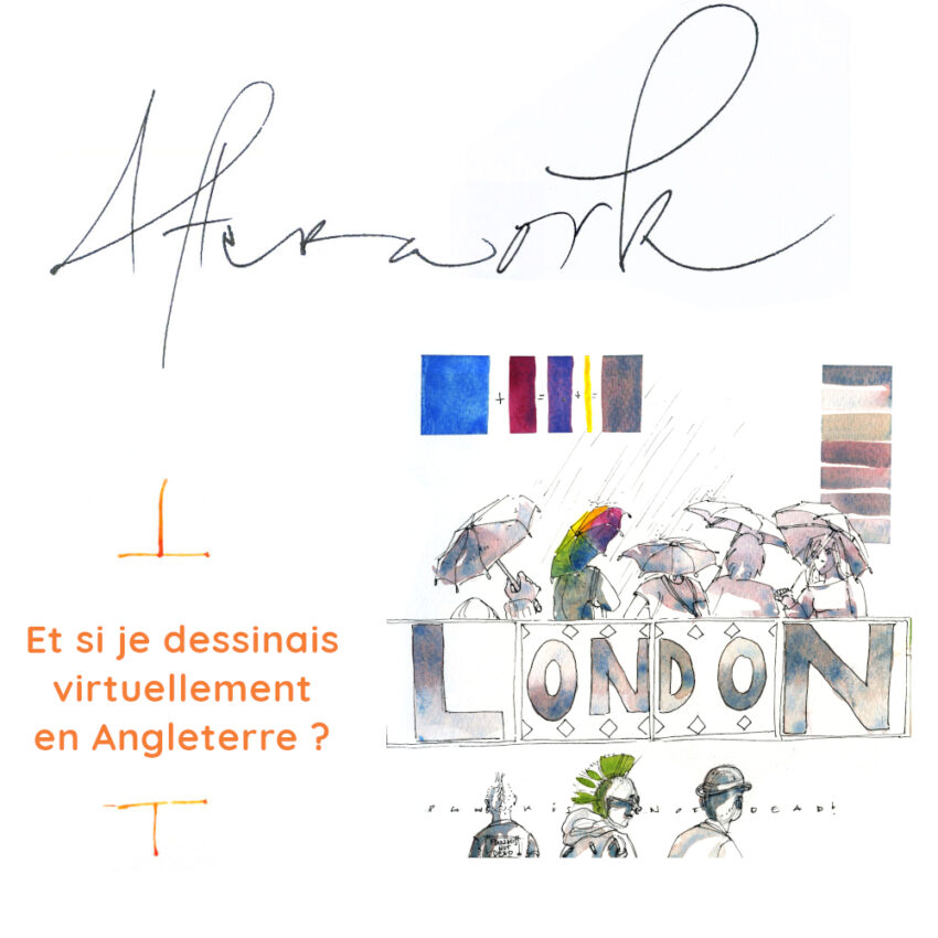 Et si je dessinais virtuellement en Angleterre ? (Cours en vidéo différée)
